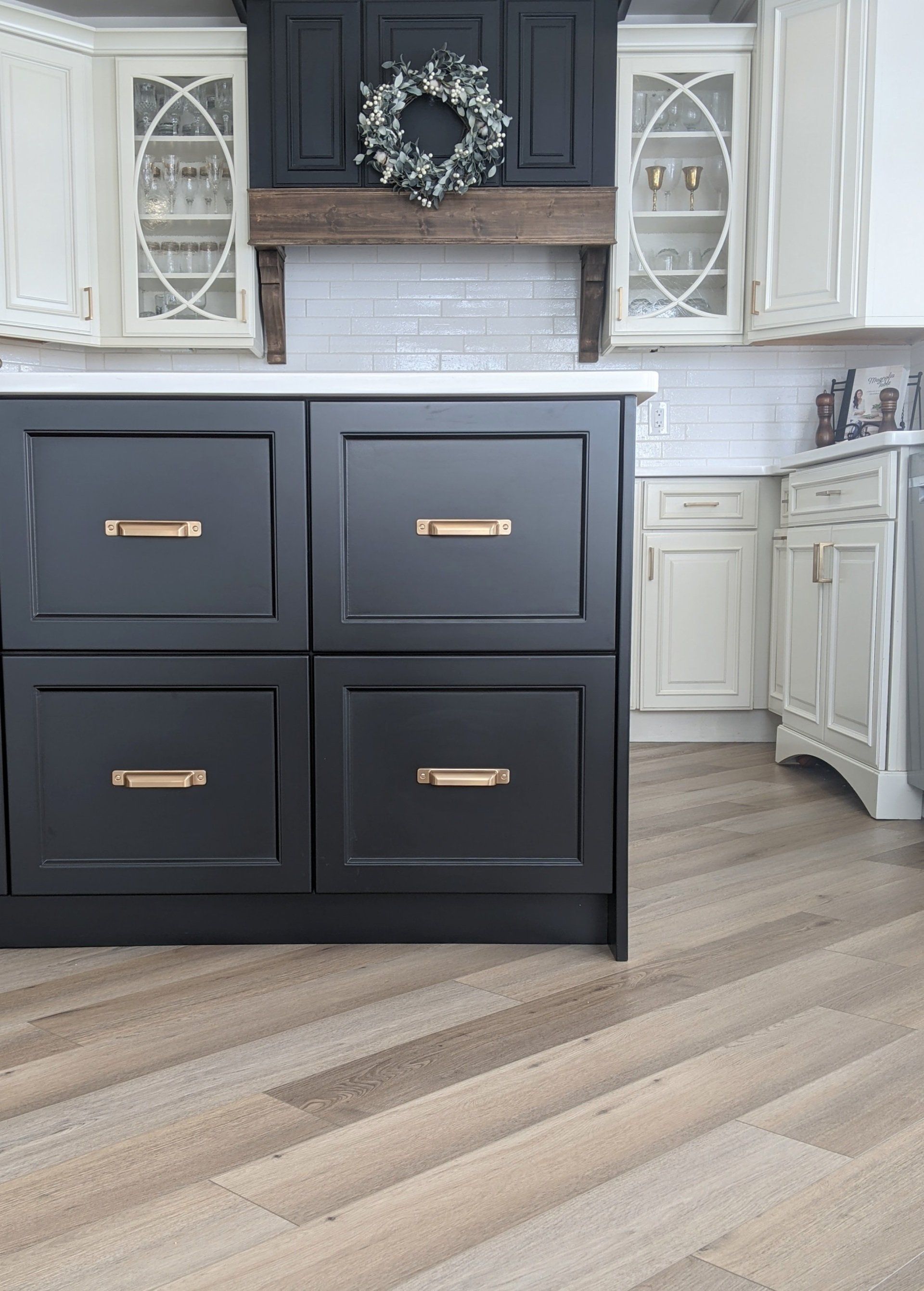 beautiful interior, with cabinets and table