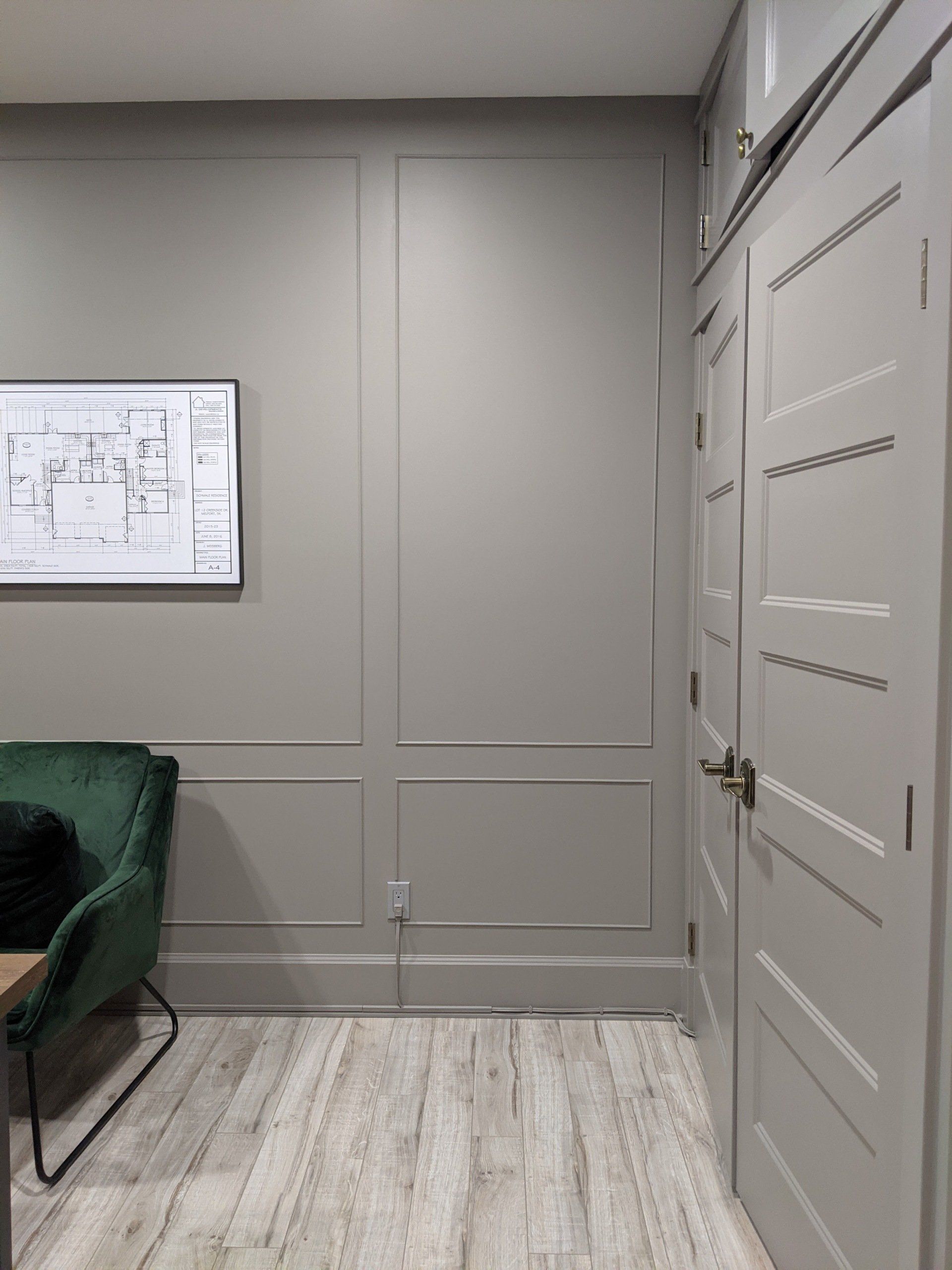 wooden interior wall and cabinet door