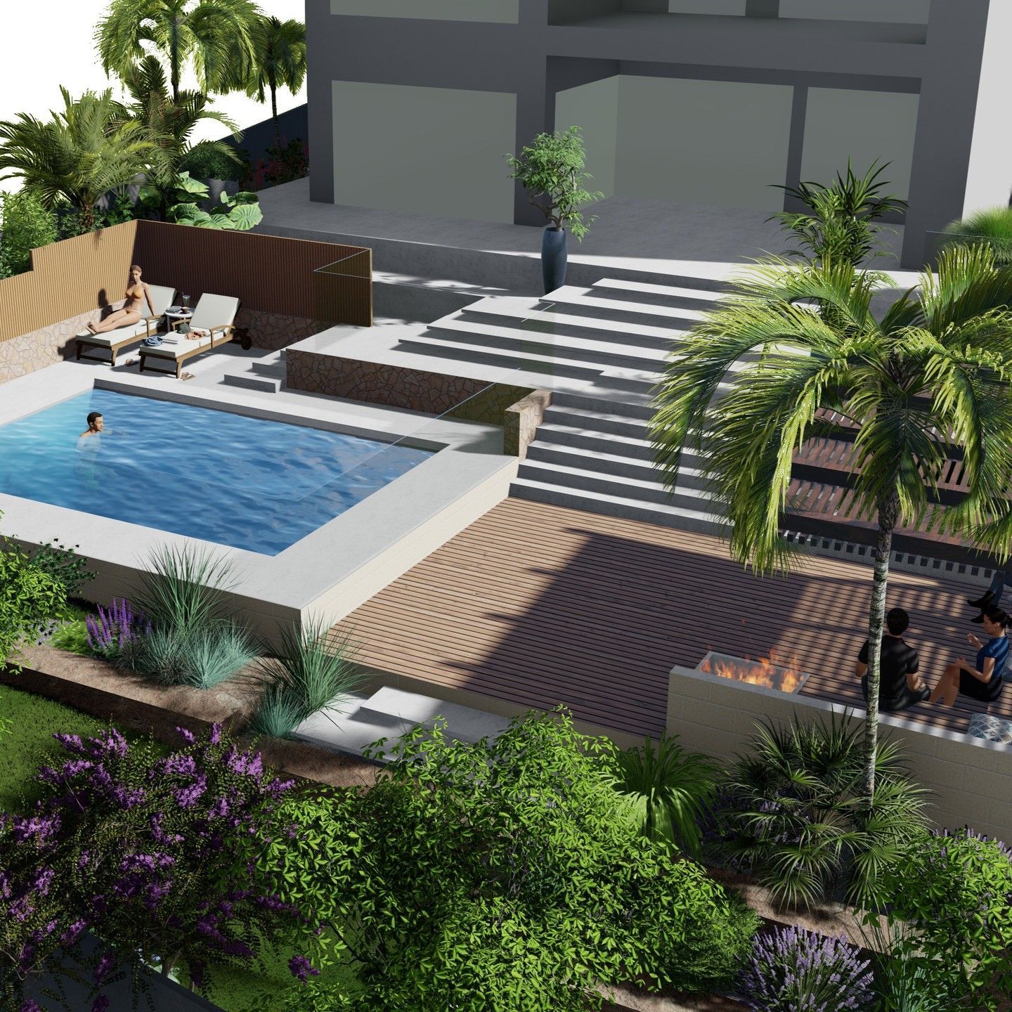 House with a Pool and a Patio — North Wollongong, NSW — East Scape Studio