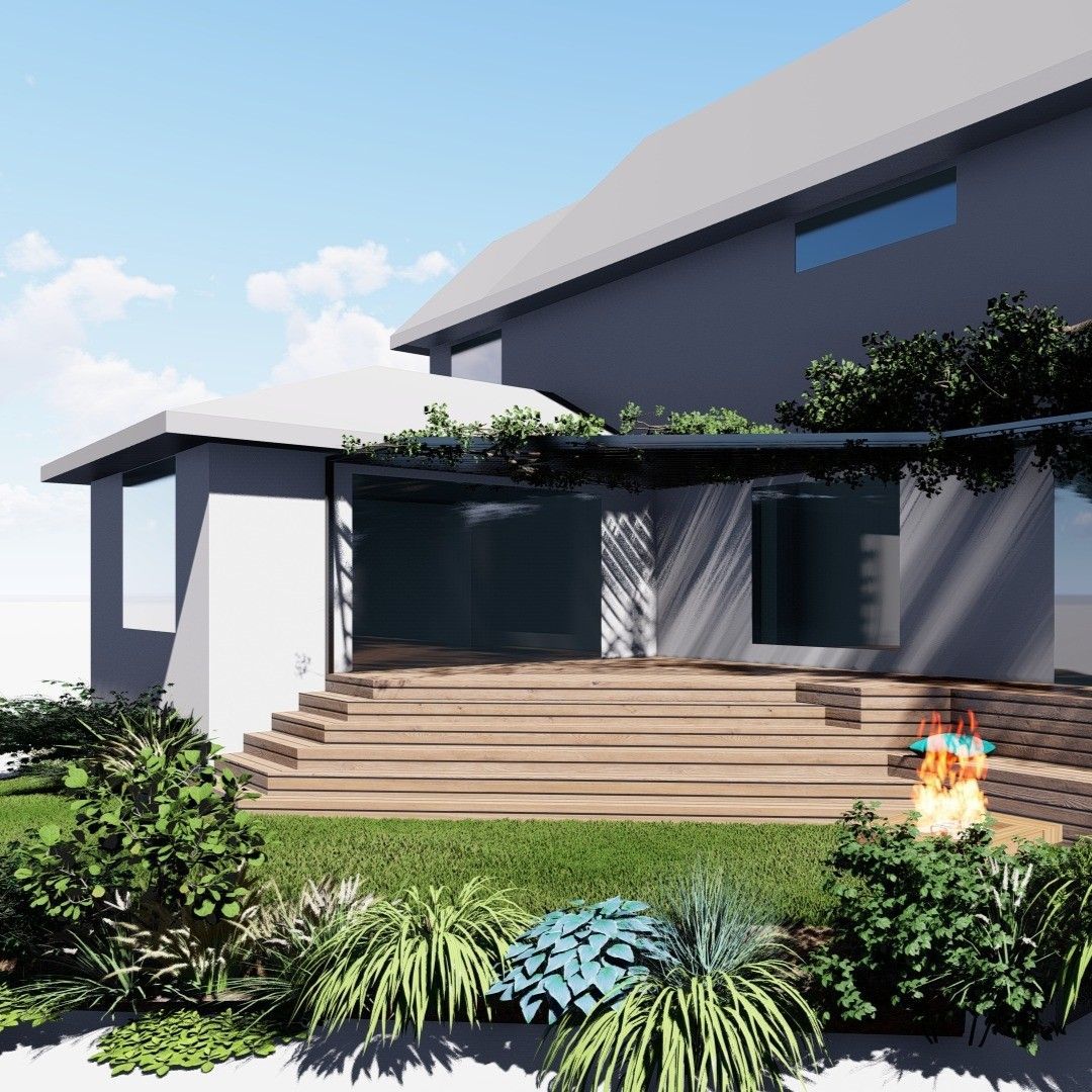 A House with a Fire Pit — North Wollongong, NSW — East Scape Studio