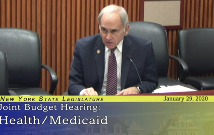 Jonathan Jacobson at a joint budget hearing