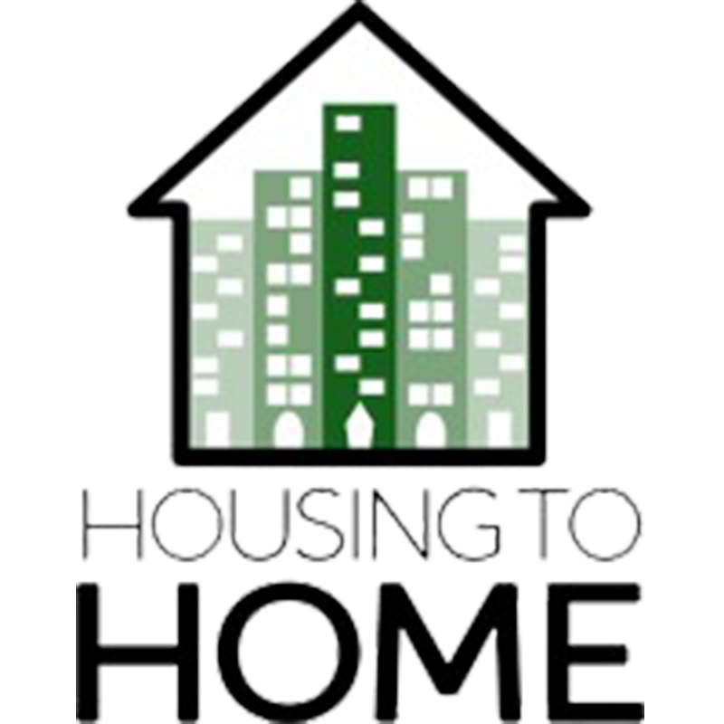 a logo for a housing company housing to home