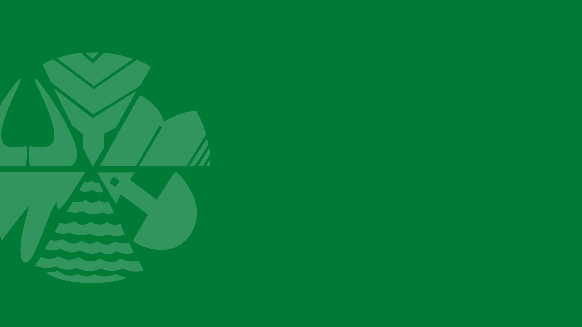 A green background with a logo on it.