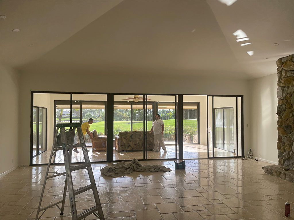 Before Delray Glass Sliders Painting — Lantana, FL — Jabella Painting And Carpentry
