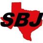 Red Texas outline with black "SBJ" text.