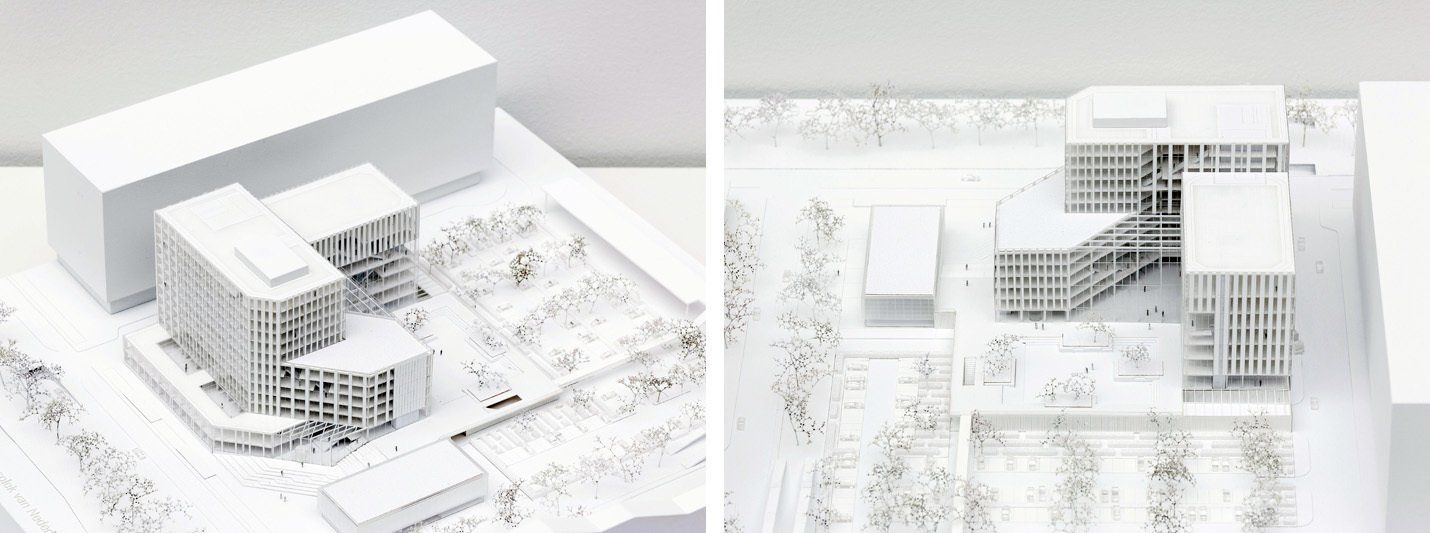 maquette foto Rijkskantoor De Knoop Utrecht