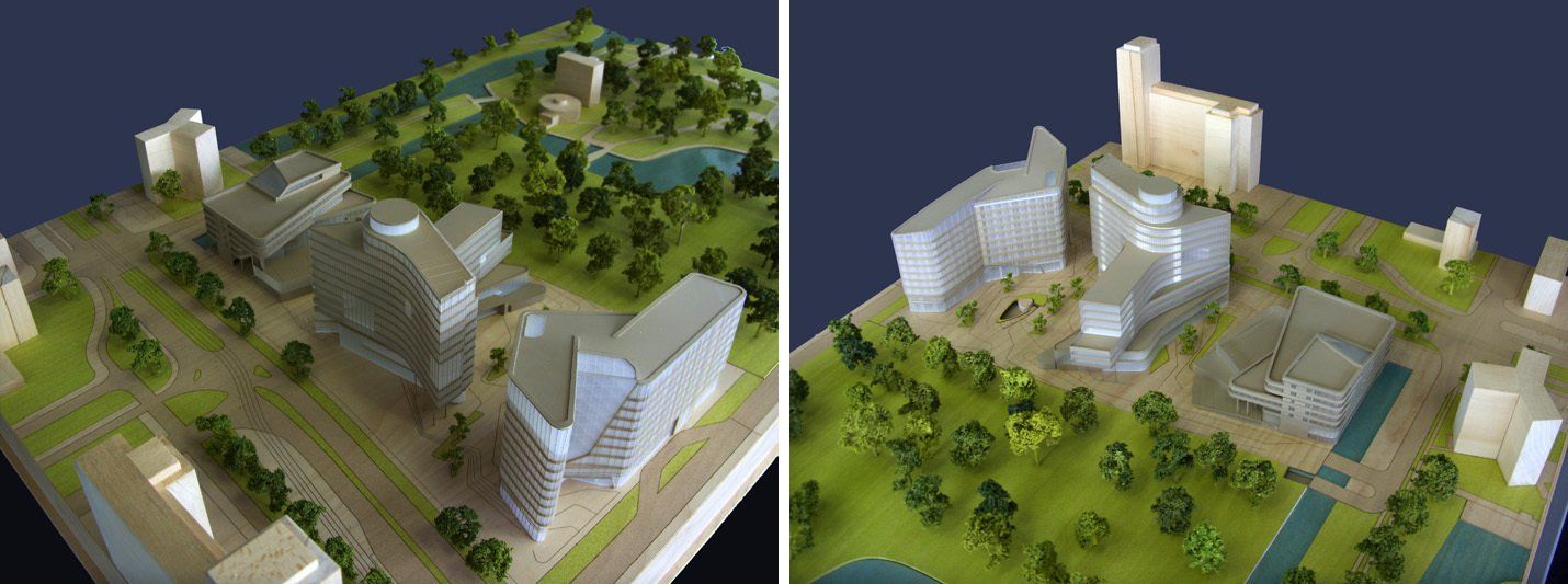 maquette foto Beethoven zuid-as Amsterdam