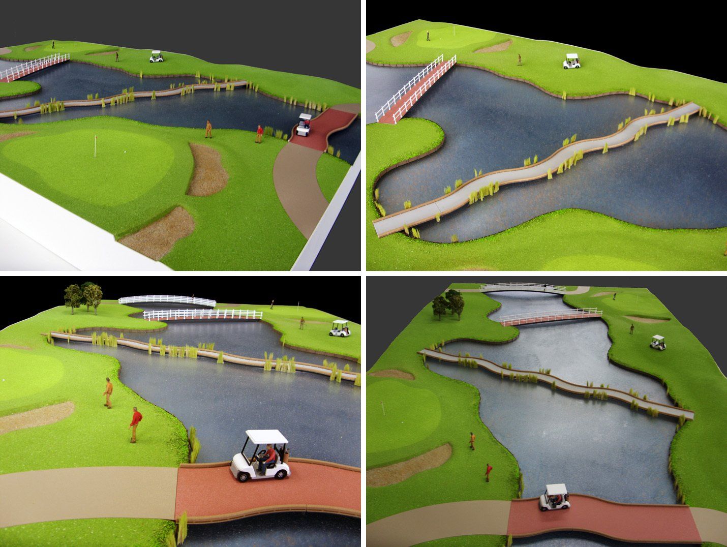 maquette foto Bruggen golfterrein