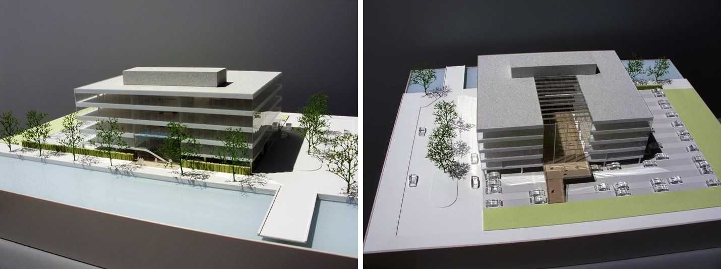 maquette foto hoofdkantoor Asics