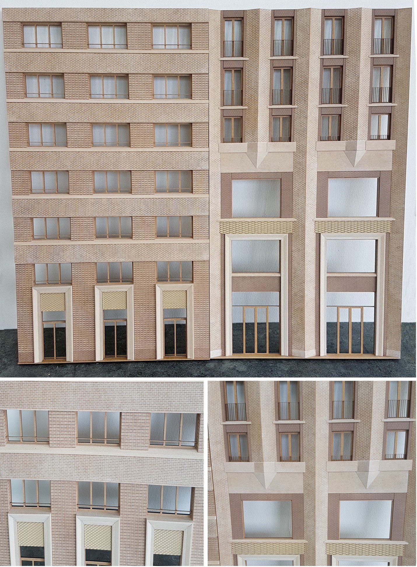 gevel maquettes foto's  Livesey/Civic Londen