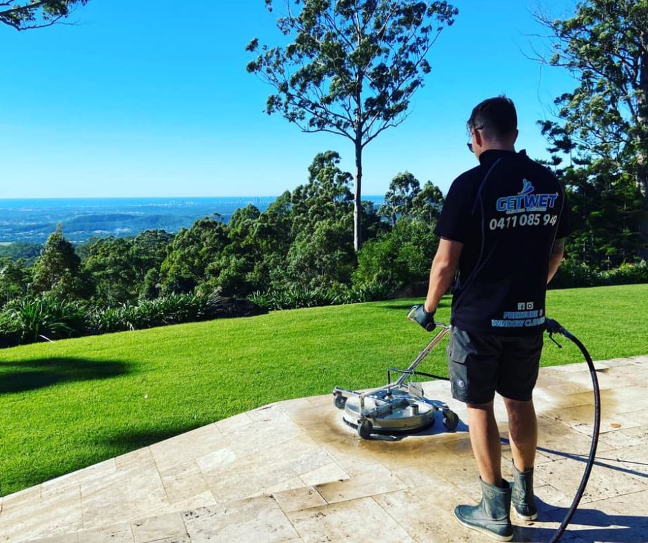 Get Wet Cleaning's residential pressure washing services