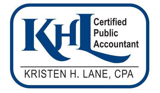 A certified public accountant logo for kristen h. lane cpa
