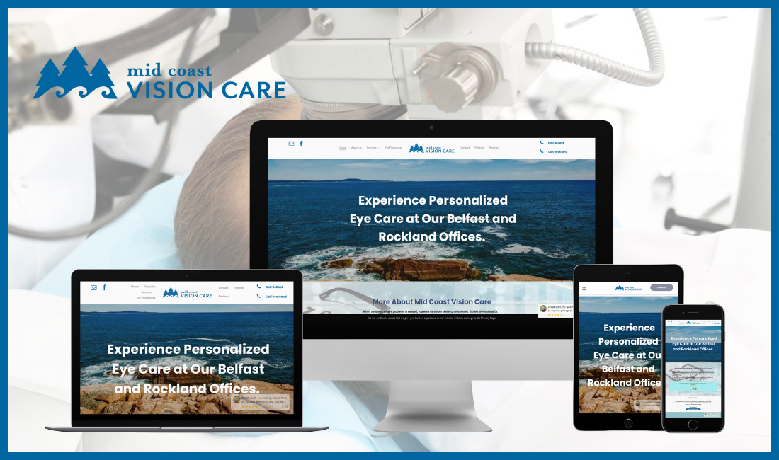 A computer , laptop , tablet , and cell phone displaying a website for a construction company.