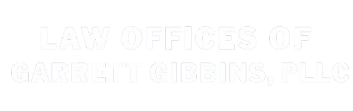 Law Offices of Garrett Gibbons, PLLC logo in white text.