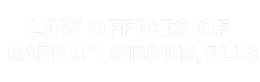 Law Offices of Garrett Gibbons, PLLC logo in white text.