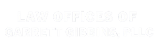 Law Offices of Garrett Gibbons, PLLC logo in white text.