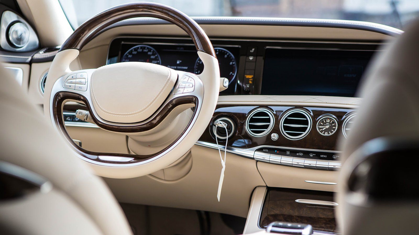 an interior set of a car