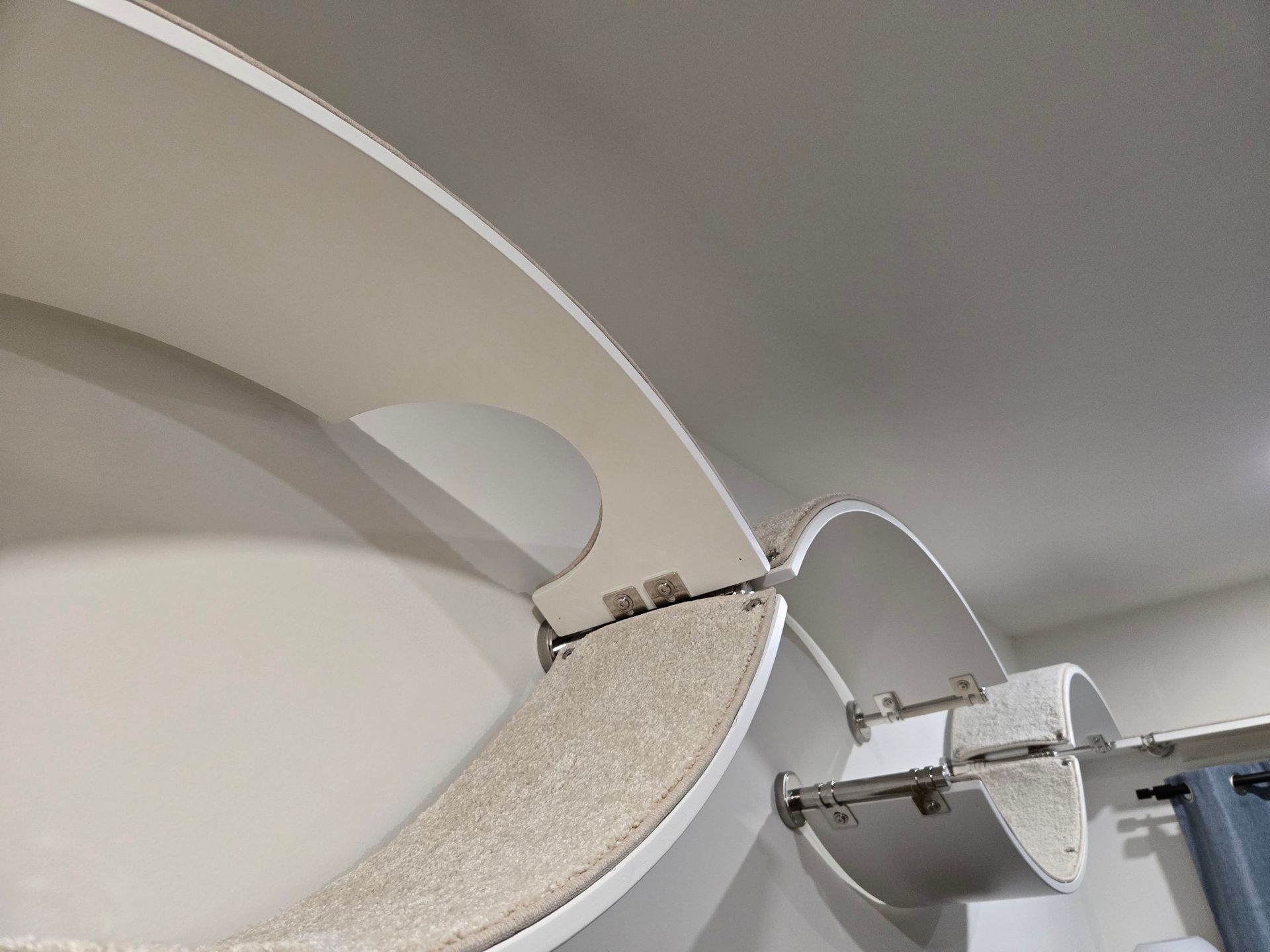 Modular Cat Furniture, 3-Curved Cat Shelves, The Swan