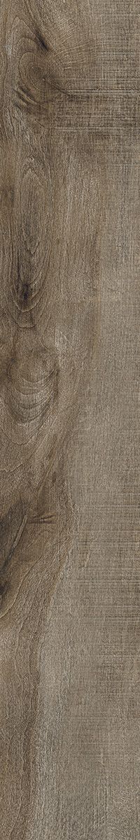 Close-up of a weathered, brown wood surface with vertical grain and subtle texture variations.