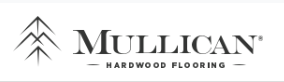 Mullican Hardwood Flooring logo with stylized tree graphic and company name.