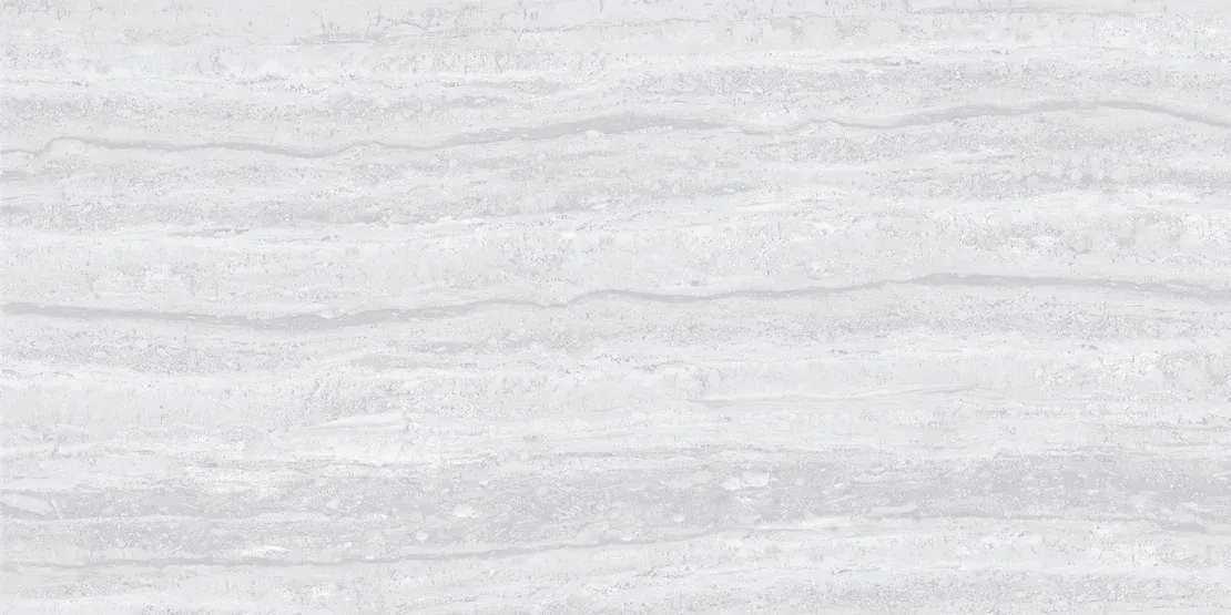 White and gray striped stone tile pattern.