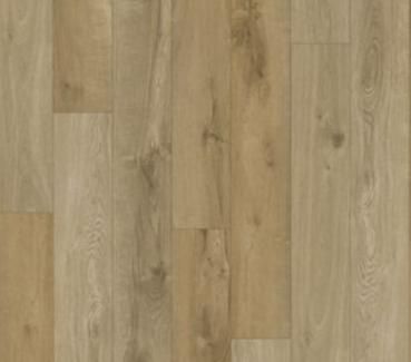 Close-up of light-colored wood flooring with variations in brown and beige tones.