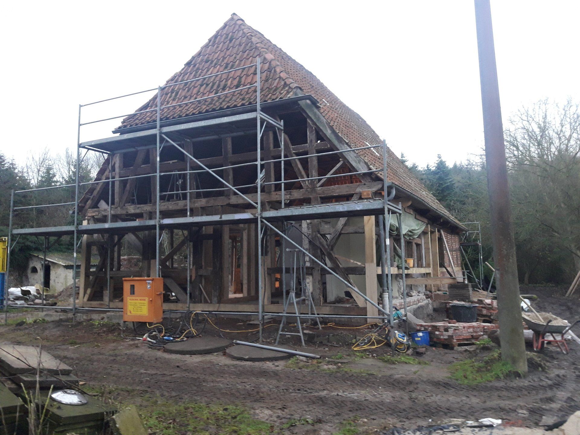 Alte Gärtnerei Acsheberg im Umbau