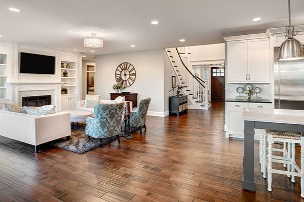 Beautiful New Furnished Living Room in New Luxury Home
