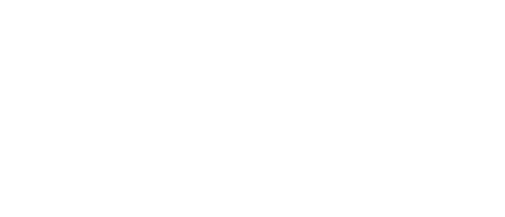 Logo con la forma di una casa sopra linee ondulate, con il testo 
