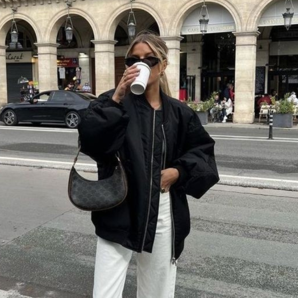 MOLDE PARA: Chaqueta bomber en 4 talles