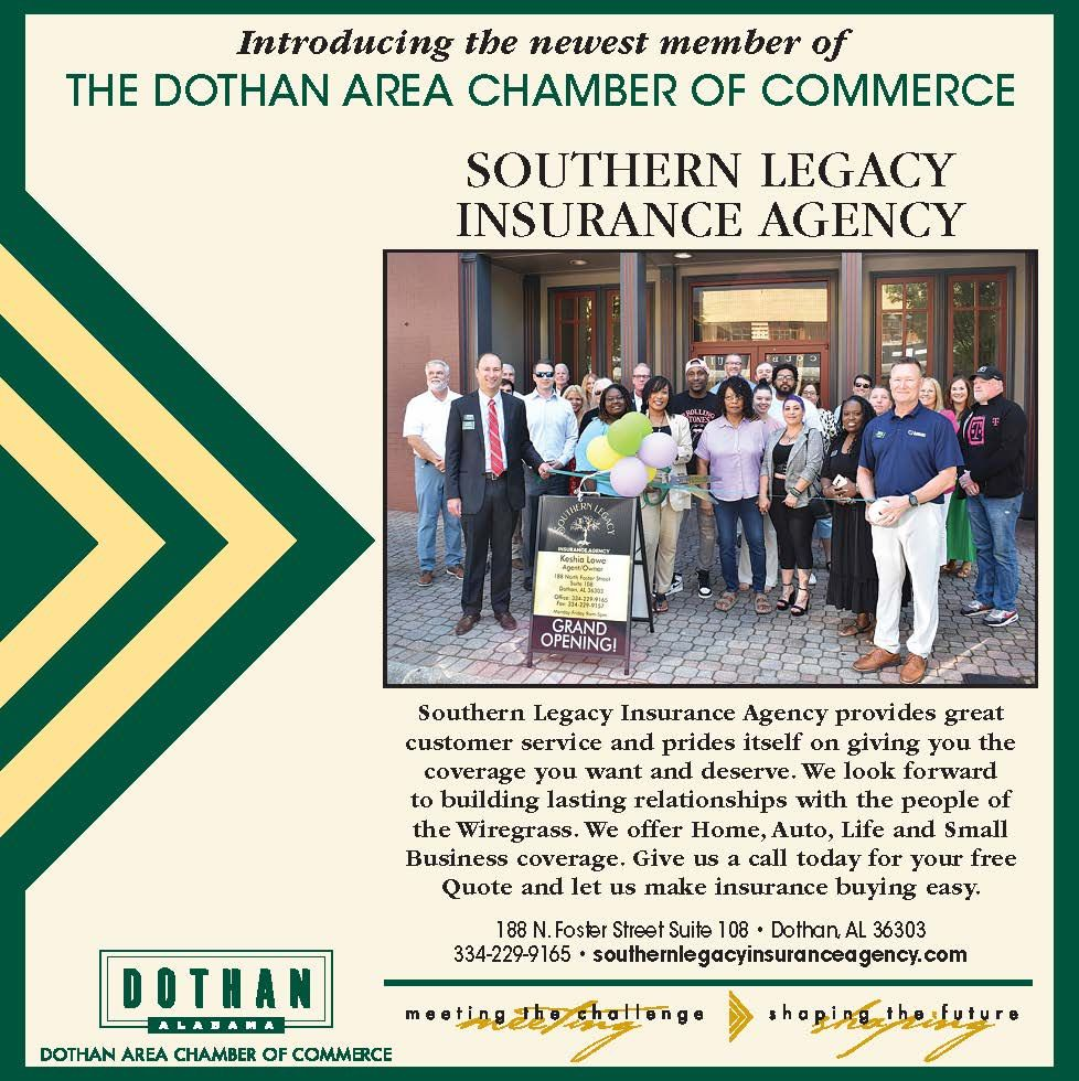 An advertisement for the dothan area chamber of commerce