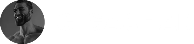 giga chad white logo