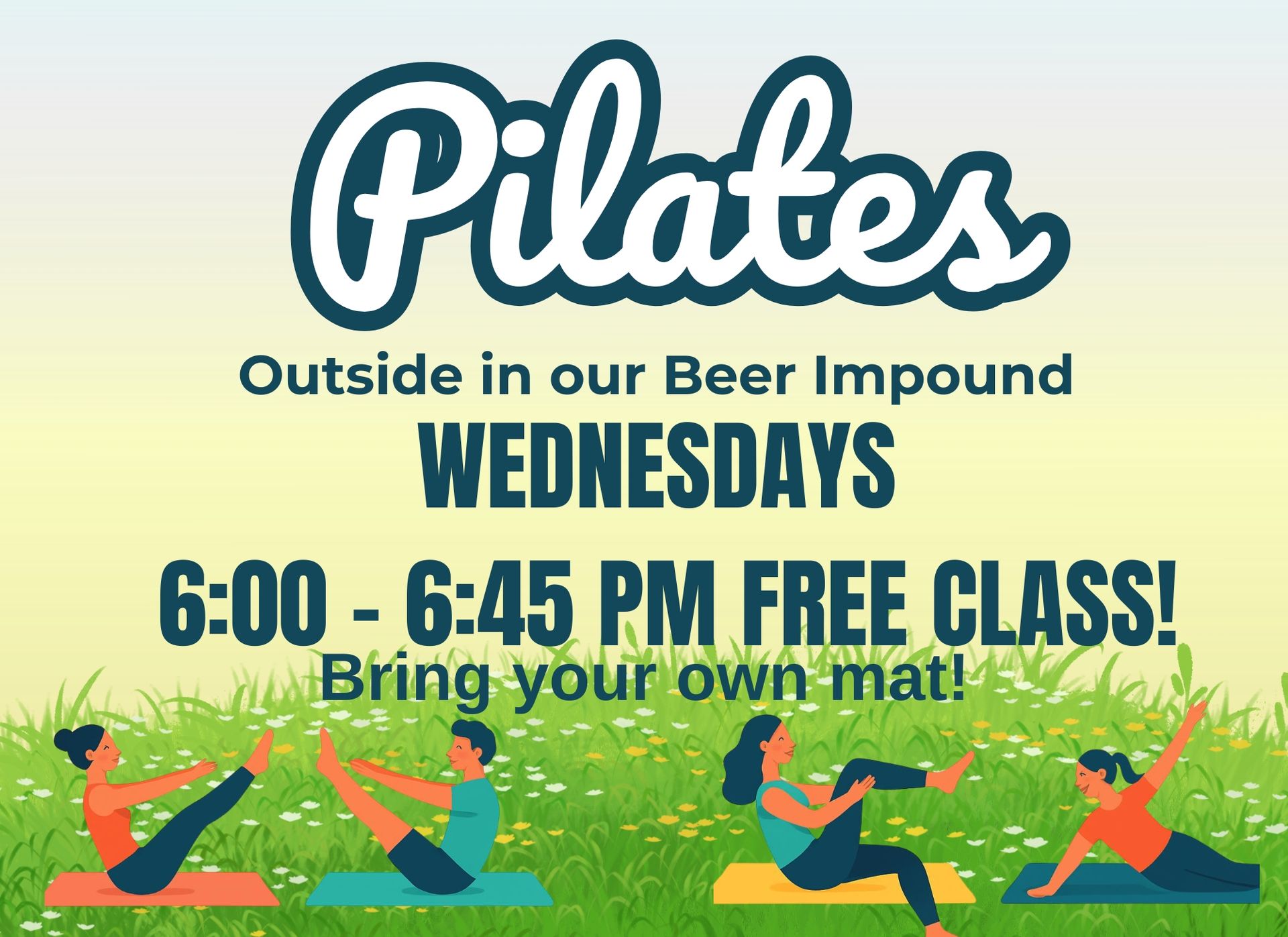 A poster for brewers market sip & shop local