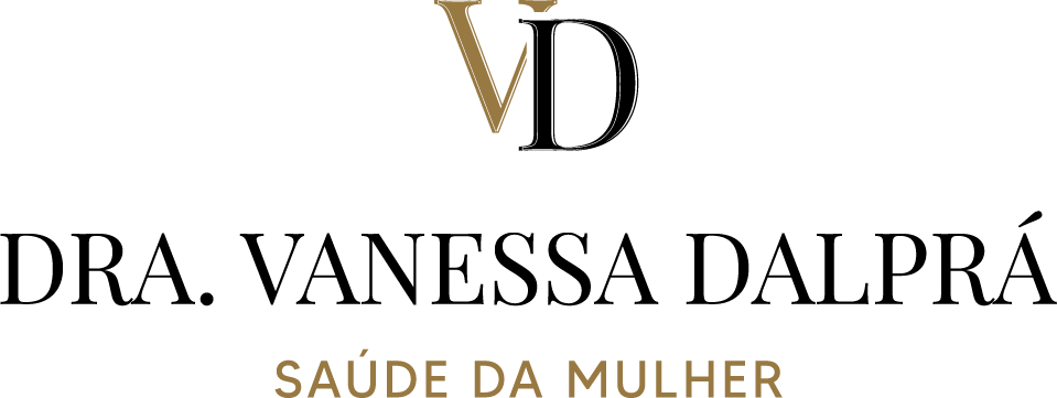 A logo for dr. vanessa dalpra 's saúde da mulher