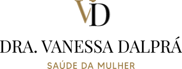 A logo for dr. vanessa dalpra 's saúde da mulher