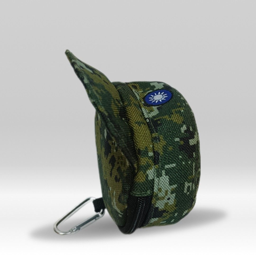 數位迷彩小帽造型零錢包