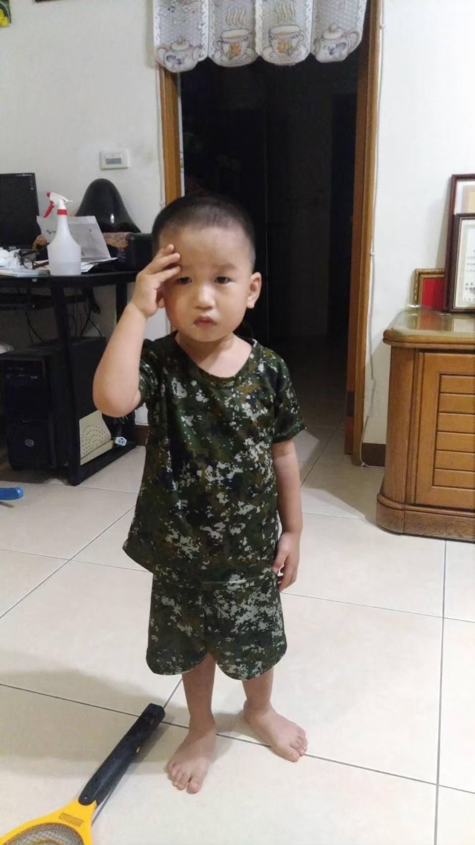 陸軍兒童數位迷彩上衣