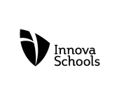 Logotipo de Innova Schools que presenta un icono de escudo estilizado junto al texto negro "Innova Schools"