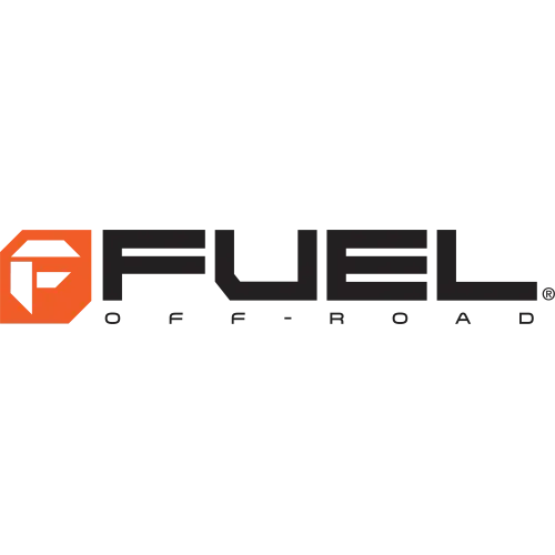 The fuel off road logo is black and orange on a white background.