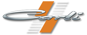 A carli logo is shown on a white background