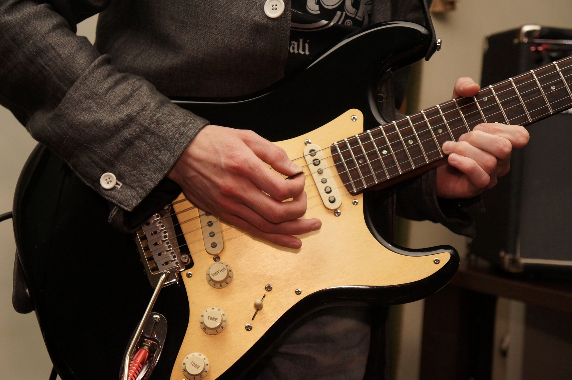 Guitar Player Close up of Hands