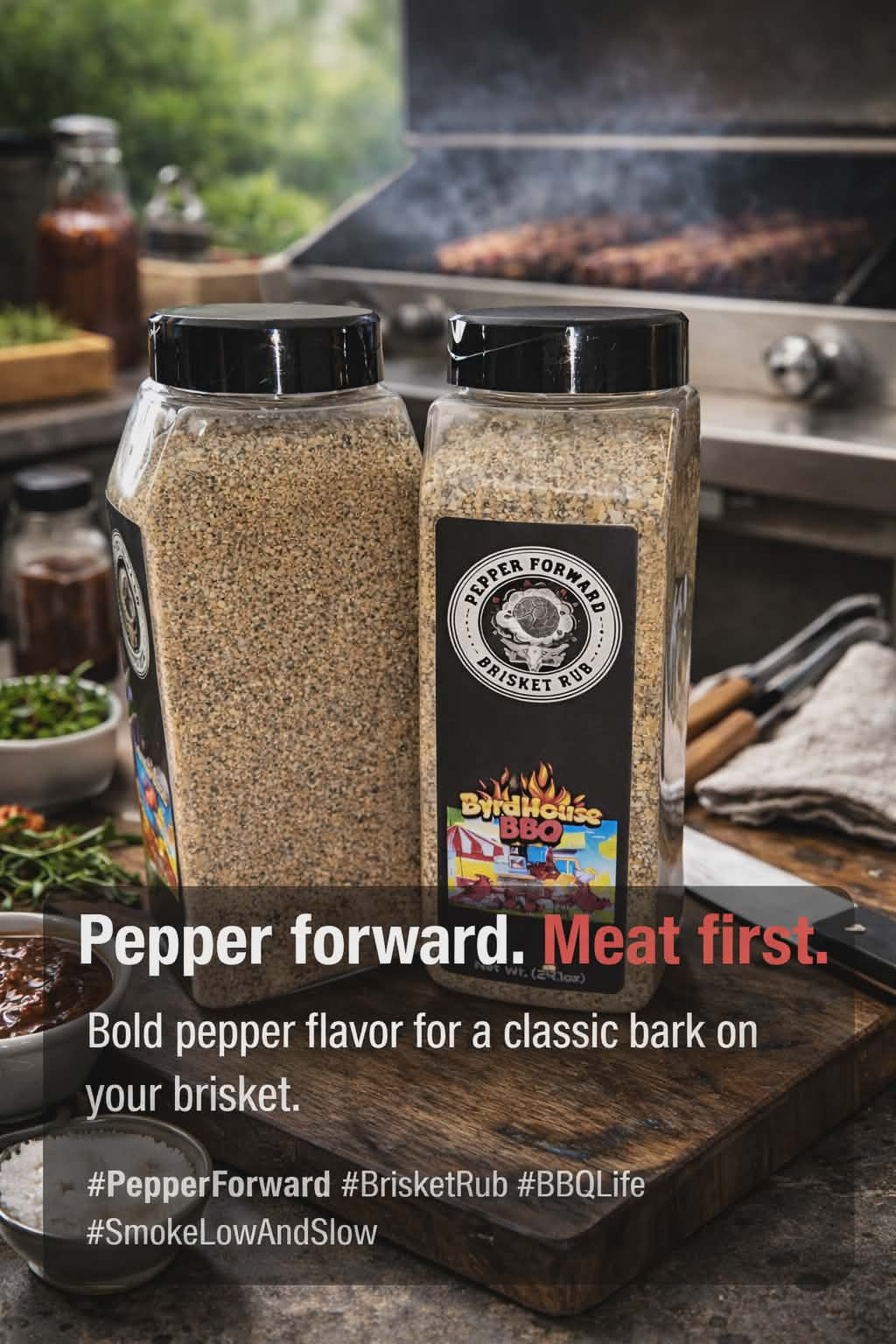 Pepper Forward Brisket Rub