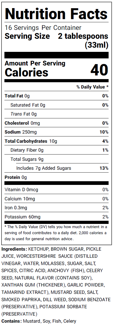 ByrdHouse BBQ Sauce (Pickleicious)