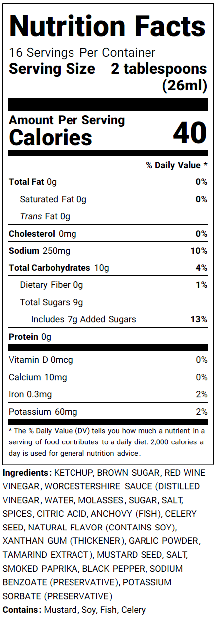 ByrdHouse BBQ Sauce (Sweet & Tangy)