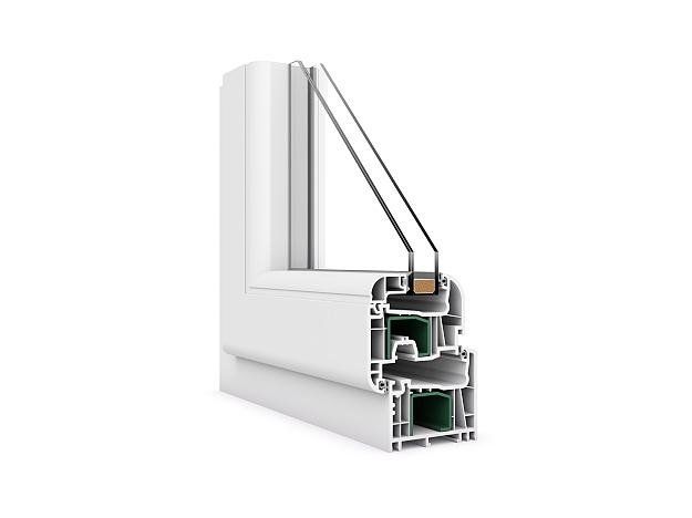 vista a tre quarti sezione infisso