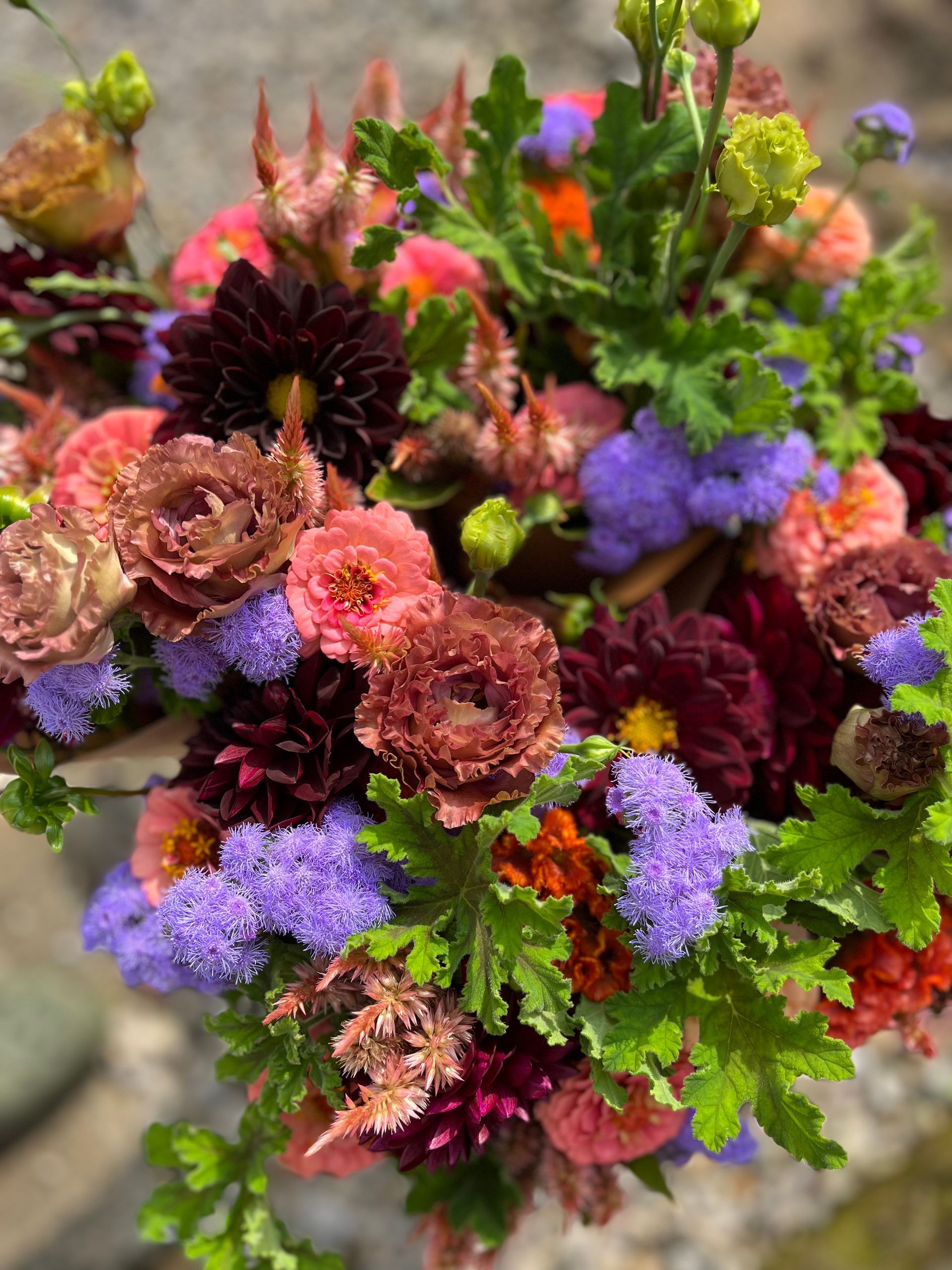 vivid bouquet locally grown in Lancaster Ohio