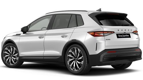 Skoda Elroq 85 Sportline Moon White metallic e-magine Mobility