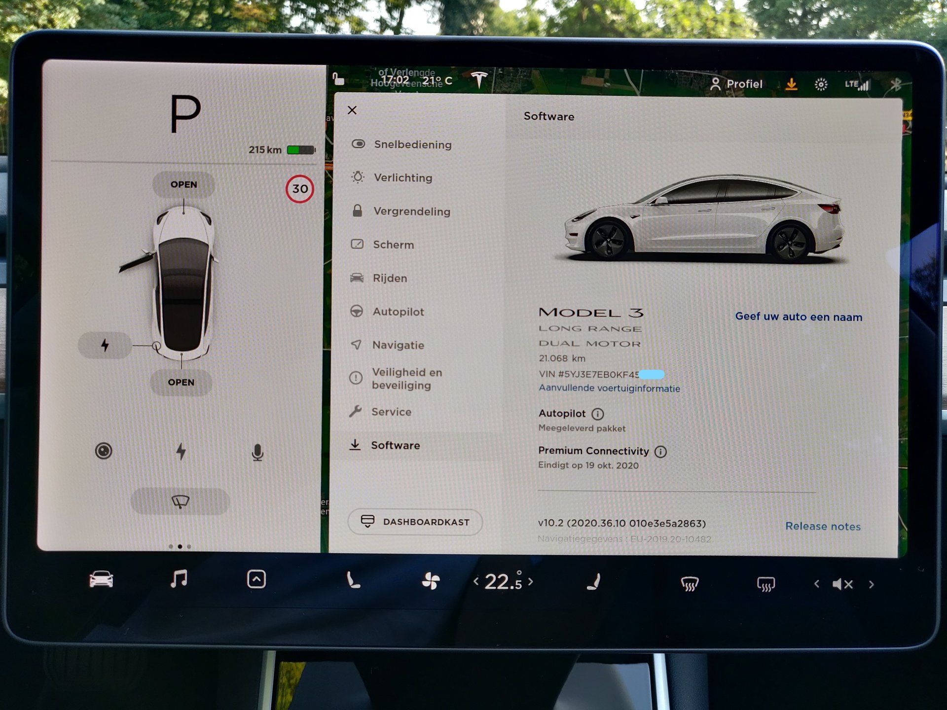 Tesla Model 3 scherm