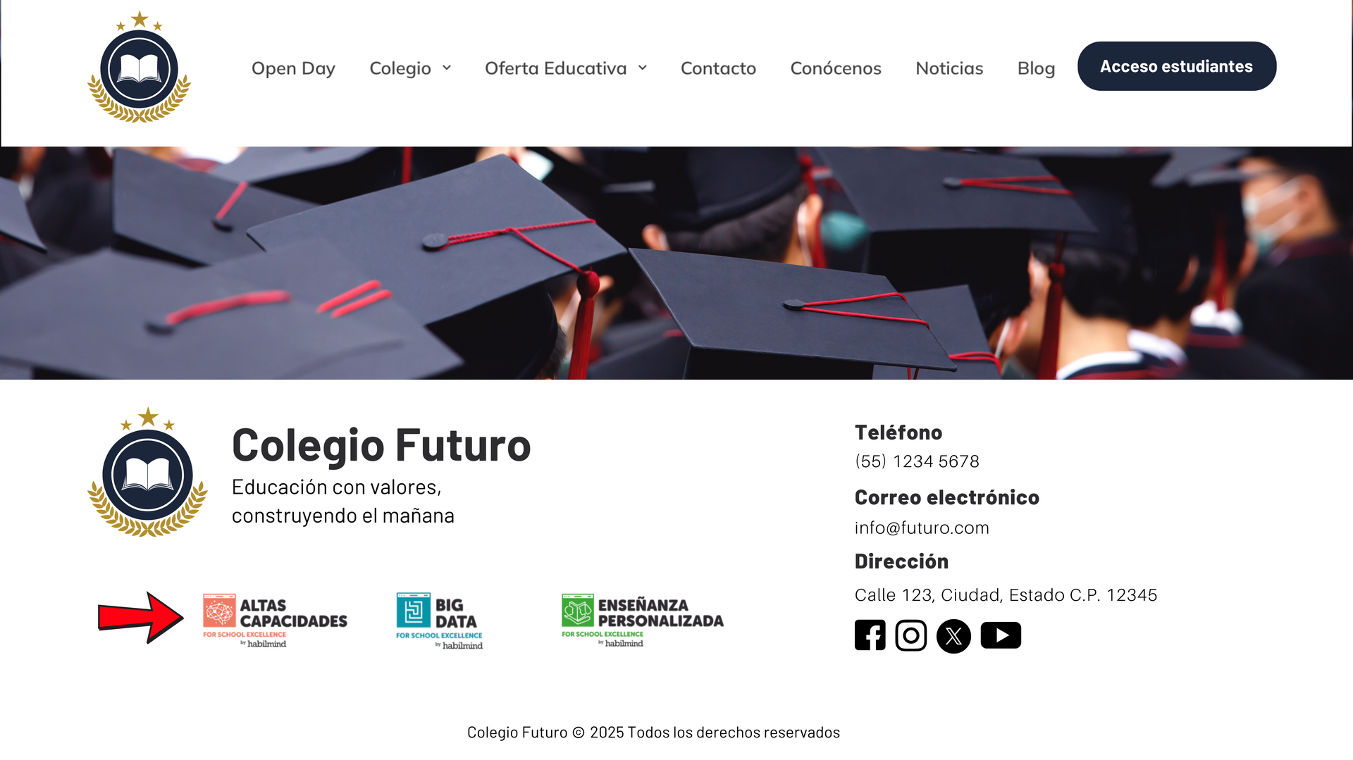 Banner escola