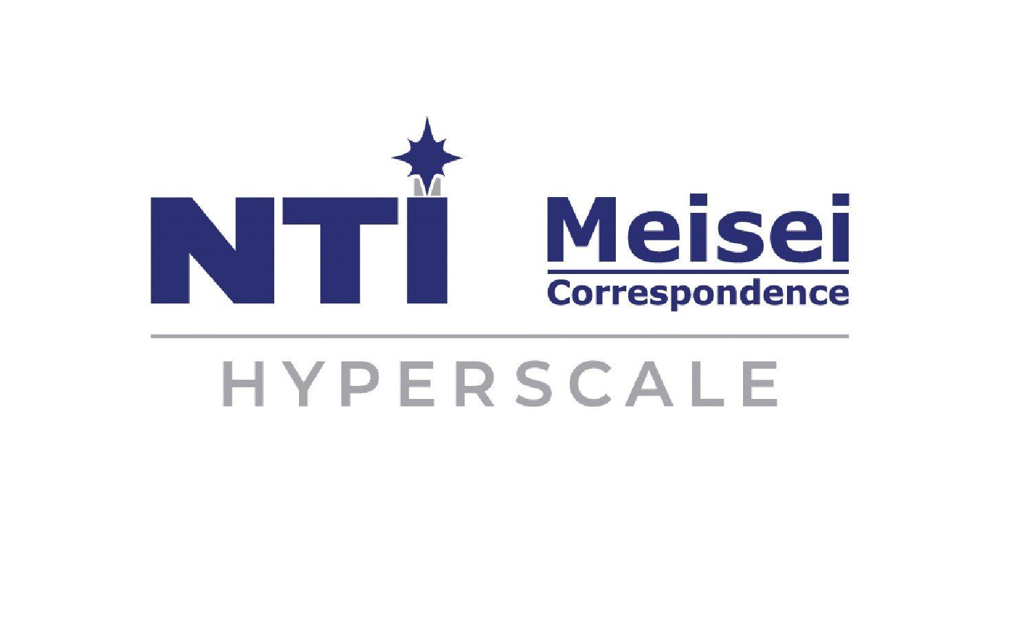 Joint NTI and Meisei Correspondence logo demonstrating our Hyperscale partnership